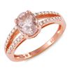 Image 1 : 1.11ct Morganite 14 K Rose Gold Ring