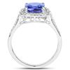 Image 2 : 3.06ct Tanzanite 14K White Gold Ring