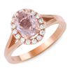 Image 1 : 1.26ct Morganite 14 K Rose Gold Ring