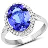 Image 1 : 3.62ct Tanzanite 14K White Gold Ring
