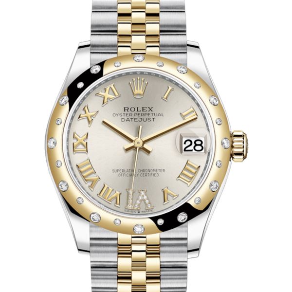Rolex 31MM SS/YG Datejust with Scattered Diamond Bezel Model # 278343RBR