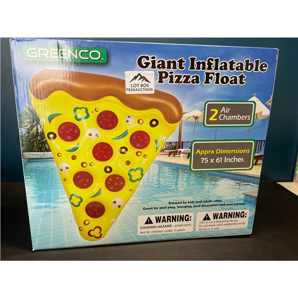 Lot of 1 Giant Inflatable Pizza Pool Float - 75 x 61 inches!