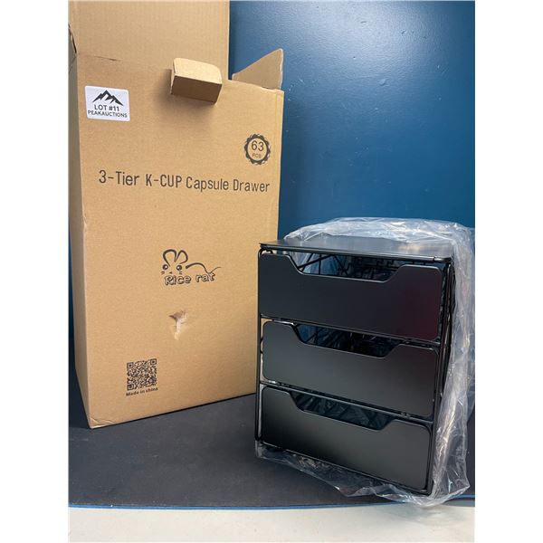 Lot of 1 3-Tier K-Cup Coffee Pod/Capsule Drawer