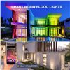 Image 6 : Lot of 1 BOYILITD 50W RGB LED Flood Light w/ Smart APP Control & Remote Control - Colour Changing