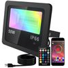 Image 1 : Lot of 1 BOYILITD 50W RGB LED Flood Light w/ Smart APP Control & Remote Control - Colour Changing