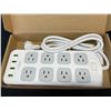 Image 1 : Lot of 1 Smart Multi-Outlet Power Bar Strip/Surge Protector w/ USB Charging Ports