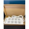 Image 1 : Lot of 1 Smart Multi-Outlet Power Bar Strip/Surge Protector w/ USB Charging Ports
