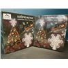 Image 1 : Lot of 2 LED Projector Christmas Tree Toppers