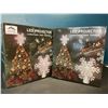 Image 1 : Lot of 2 LED Projector Christmas Tree Toppers
