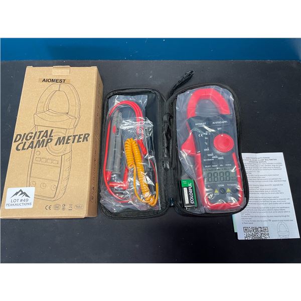 Lot of 1 Aiomest Digital Clamp Multimeter Tool