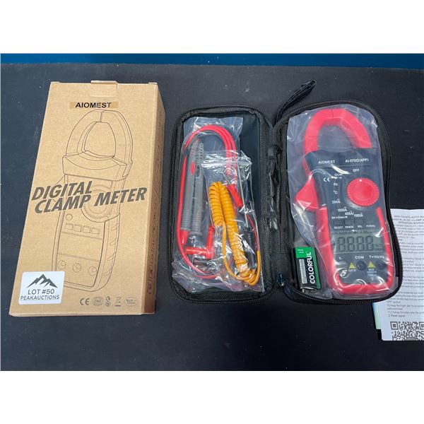 Lot of 1 Aiomest Digital Clamp Multimeter Tool