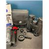 Image 2 : Lot of 1 Pair of 12x42 Powerful HD Binoculars w/ Tripod Stand