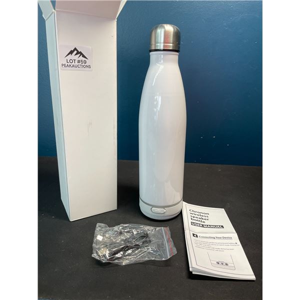 Lot of 1 Chronon Wireless Bluetooth Speaker Water Bottle - Sublimation Water Bottle!