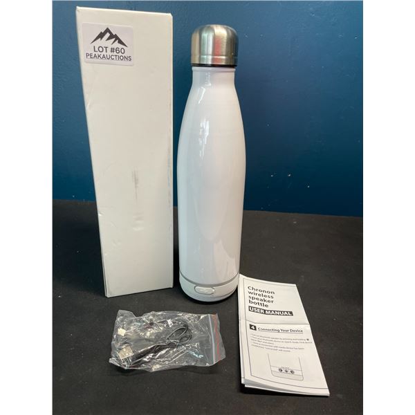 Lot of 1 Chronon Wireless Bluetooth Speaker Water Bottle - Sublimation Water Bottle!