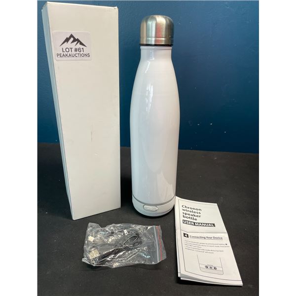 Lot of 1 Chronon Wireless Bluetooth Speaker Water Bottle - Sublimation Water Bottle!