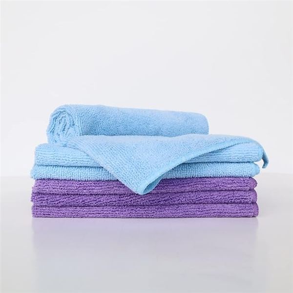 Lot of 2 Multi-Packs of Microfiber Detailing Cloths; 6 per pack/12 total (15 x 15 inch size)