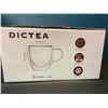 Image 4 : Lot of 2 Packs of Dictea Double Wall Coffee Mugs - 4 per box/8 total