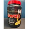 Image 1 : Lot of 1 Tub of AllMax Pure Whey Protein Isolate Powder - ISOFLEX - Banana - 2lb Tub