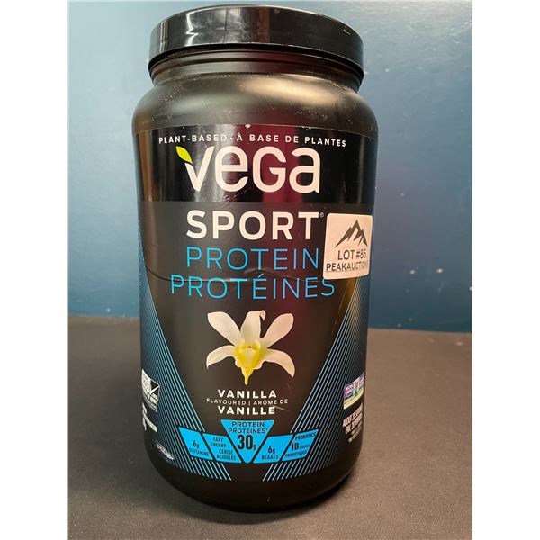 Lot of 1 Tub of Vega Sport Plant-Based Protein Powder - Vanilla
