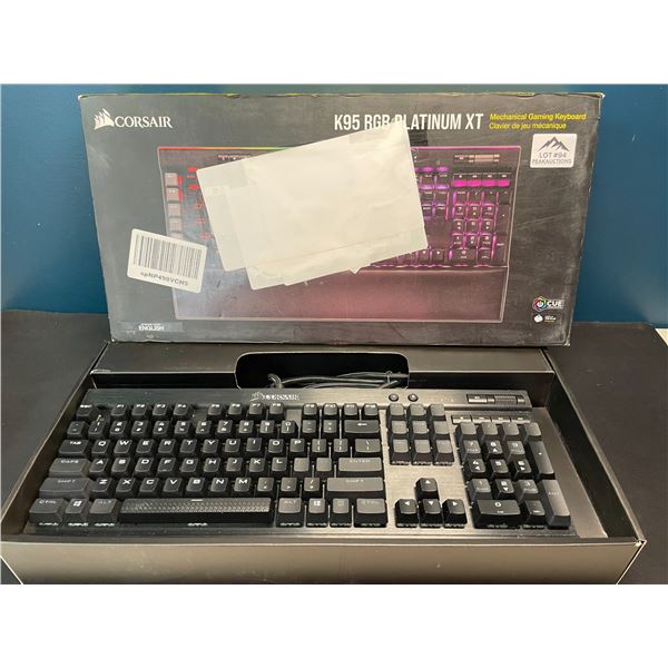 Lot of 1 Corsair K95 RGB Platinum XT Mechanical Gaming Keyboard - Open Box