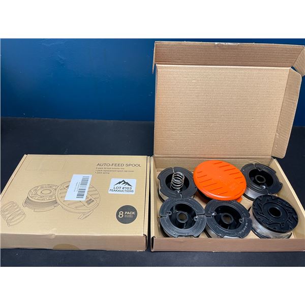 Lot of 2 Multi-Packs of Trimmer Line w/ Auto-Feed Spools (30ft trimmer line/6 per box)