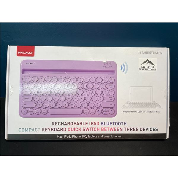 Lot of 1 Rechargeable iPad Bluetooth Keyboard