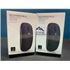 Image 1 : Lot of 2 Rechargeable Rainbow Backlit Wireless Mice