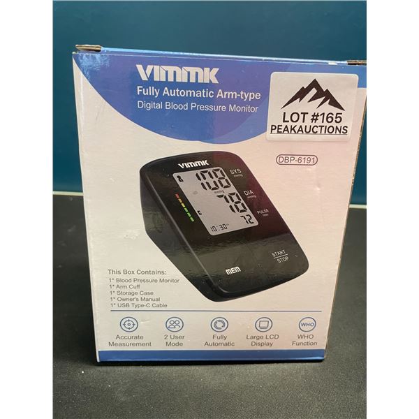Lot of 1 Fully Automatic Arm-Type Digital Blood Pressure Monitor