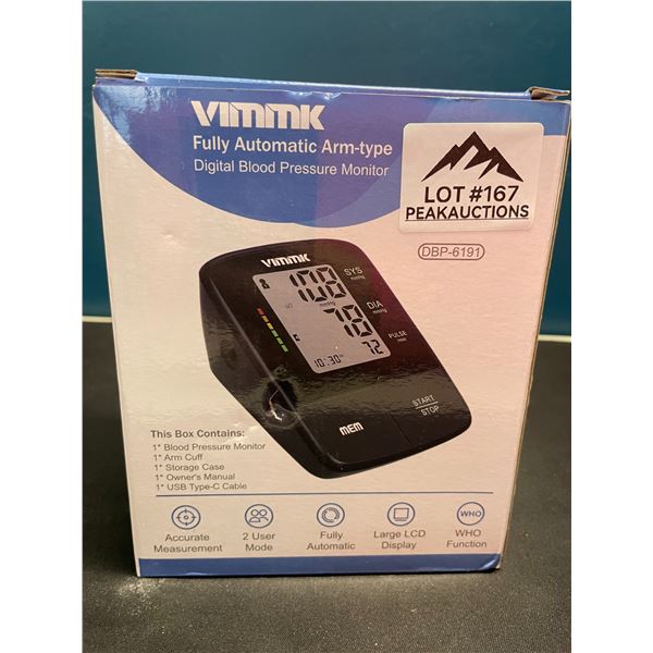 Lot of 1 Fully Automatic Arm-Type Digital Blood Pressure Monitor