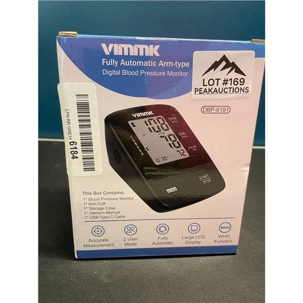 Lot of 1 Fully Automatic Arm-Type Digital Blood Pressure Monitor