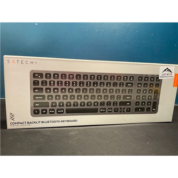Lot of 1 Satechi Compact Backlit Bluetooth Keyboard for Mac - Brand New SEALED!