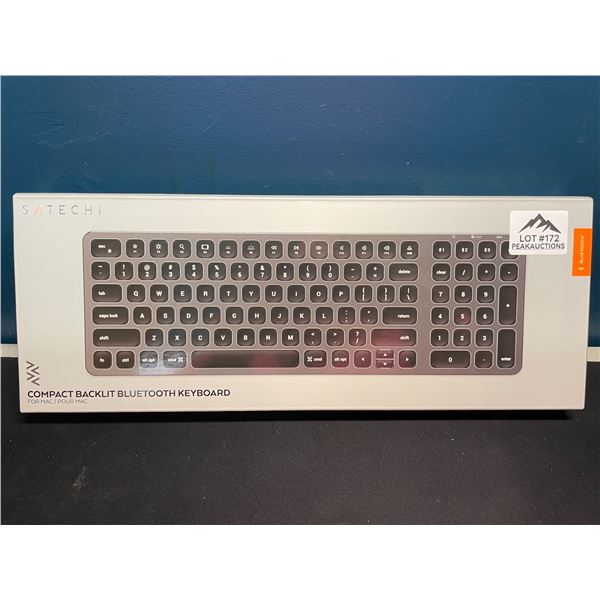 Lot of 1 Satechi Compact Backlit Bluetooth Keyboard for Mac - Brand New SEALED!