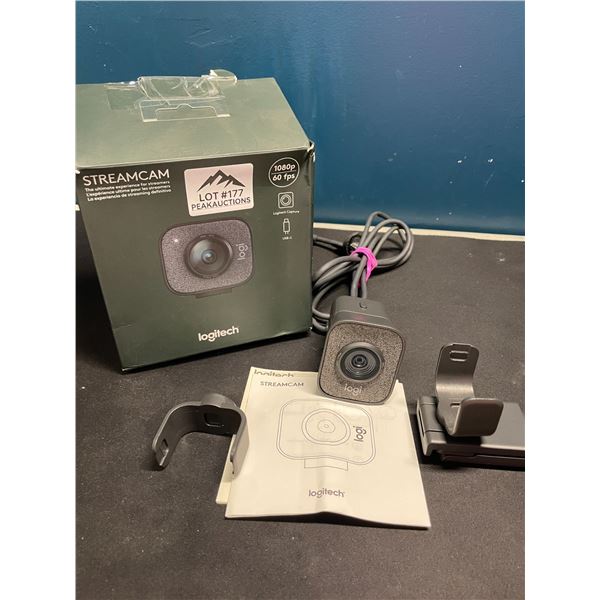 Lot of 1 Logitech StreamCam for Creators/Streamers - Open Box