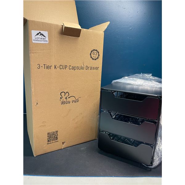 Lot of 1 3-Tier K-Cup Coffee Pod/Capsule Drawer