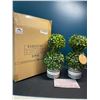 Image 1 : Lot of 1 Box of Barnyard Designs Mini 12.5inch Topiary Artifical Plants - 2 in Box