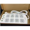 Image 1 : Lot of 1 Smart Multi-Outlet Power Bar Strip/Surge Protector w/ USB Charging Ports