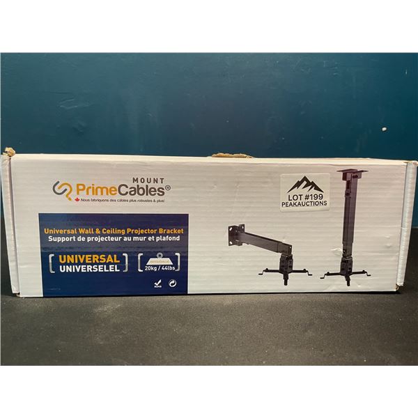 Lot of 1 Universal Wall & Ceiling Video Projector Bracket - Supports Projectors up to 44lbs!