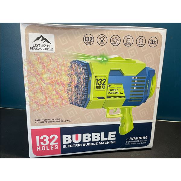 Lot of 1 Electric Bazooka Bubble Gun - 132 Holes - Blows SO MANY BUBBLES!!