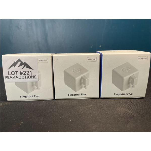 Lot of 3 Fingerbot Plus - Bluetooth Smart Button Pushers!