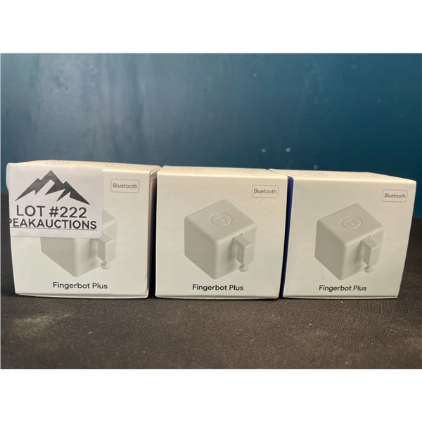 Lot of 3 Fingerbot Plus - Bluetooth Smart Button Pushers!