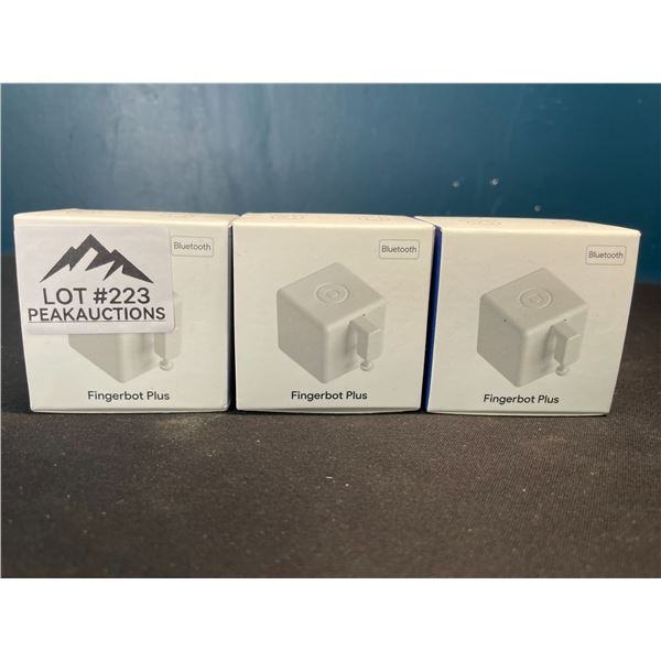 Lot of 3 Fingerbot Plus - Bluetooth Smart Button Pushers!