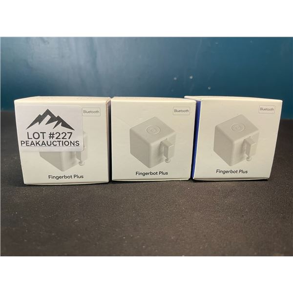 Lot of 3 Fingerbot Plus - Bluetooth Smart Button Pushers!