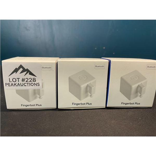 Lot of 3 Fingerbot Plus - Bluetooth Smart Button Pushers!