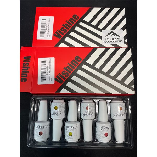 Lot of 2 Packs of Vishine Gel Nail Polishes - 6 Colours/Bottles Per Box!