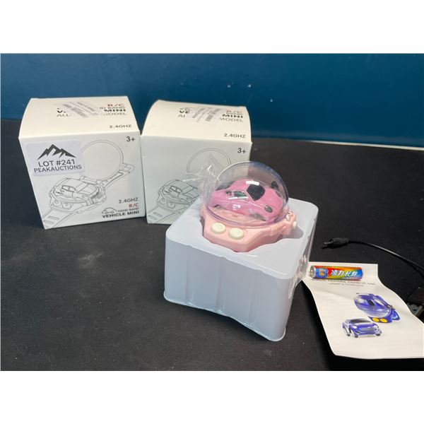 Lot of 2 Mini R/C Car Watch Toys