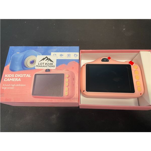 Lot of 1 Kids Digital Camera - Pink - w/ 3.5inch HD Screen