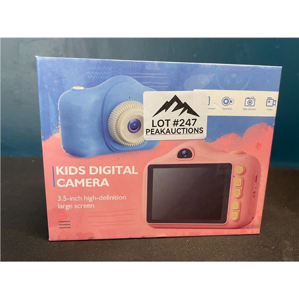 Lot of 1 Kids Digital Camera - Pink - w/ 3.5inch HD Screen