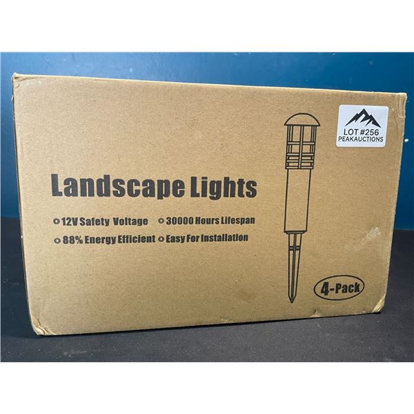 Lot of 1 Box of Low Voltage Lawn Landscape Lights - 4pack/lights