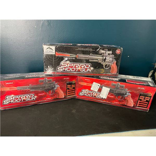 Lot of 3 High Speed Toy Shooting Guns