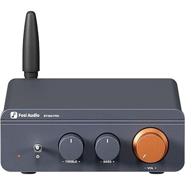 Lot of 1 Fosi Audio BT20A Pro 600W (300w x2) Mini Power Amplifier w/ Bluetooth 5.0 - Brand NEW!